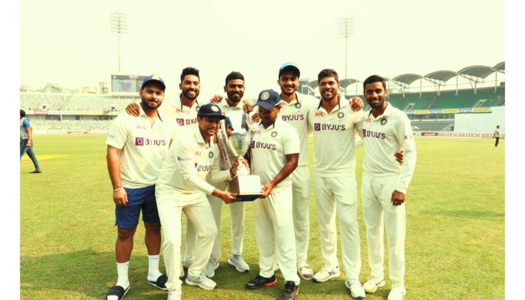 ऋषभ पंथ की संदर पारी टेस्ट मैच मे 159 पर टीम को जीत दिलाया 